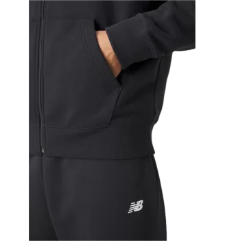 New Balance Felpa Con Cappuccio Full Zip Essentials Nero | New Balance | 