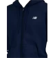New Balance Felpa Con Cappuccio Full Zip Essentials Blu Navy | New Balance |