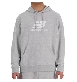 New Balance Felpa Con Cappuccio Essentials Logo M Grigio MT41501AG