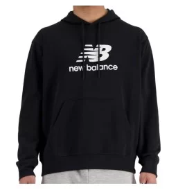 New Balance Felpa Con Cappuccio Essentials Logo M Nero MT41501BK
