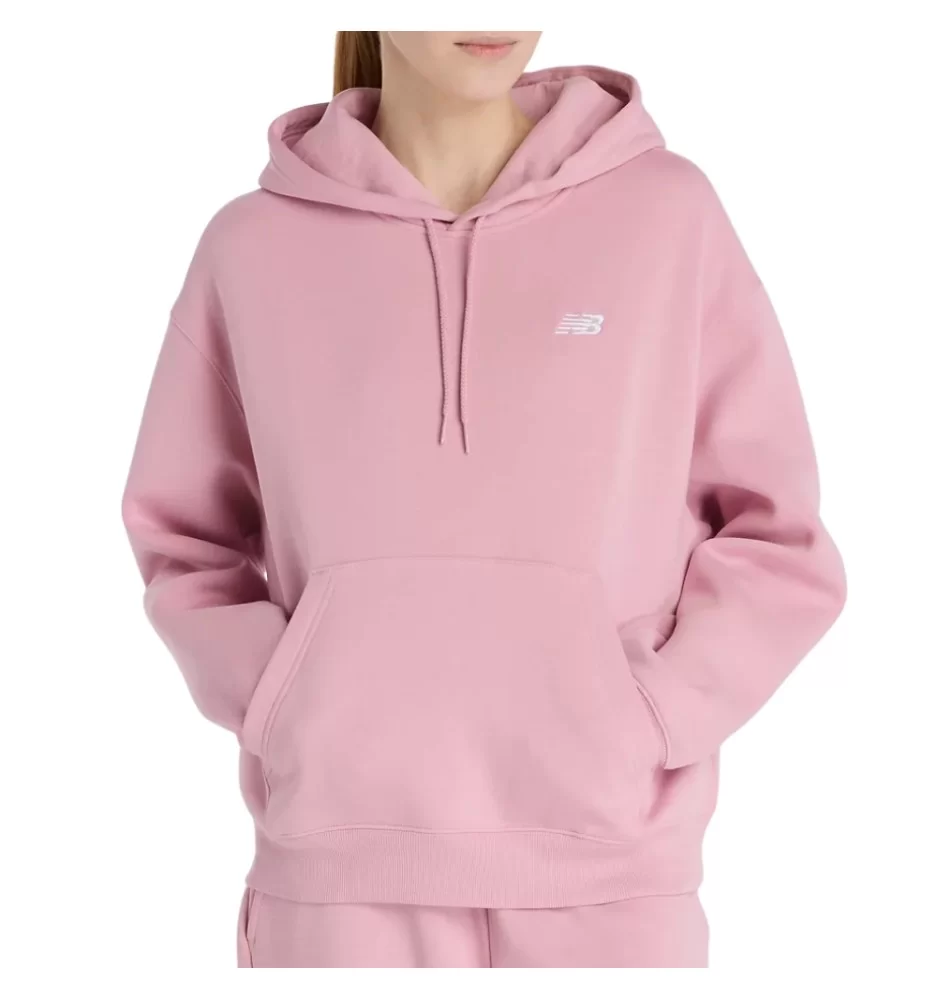 New Balance Felpa Con Cappuccio Essentials W Pink Taffy Rosa WT41510PTF