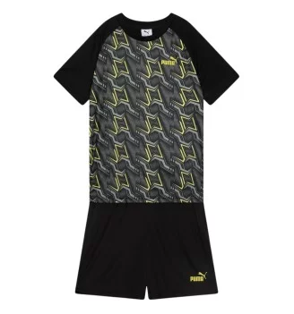 Puma Tuta Essentials Poly All Over Print Nero 686301-01