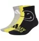 Adidas Calzini Smiley 3 Paia Kids Nero Grigio Giallo JY4158