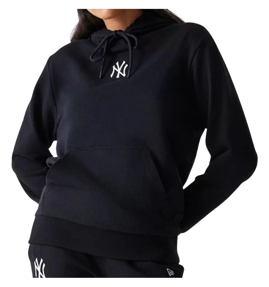 New Era Felpa Con cappuccio Midi New York Yankees W Nero 60684415