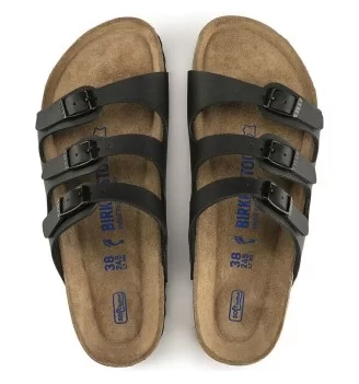 Birkenstock Ciabatte Stretta Florida Birko Flor W Nero | Birkenstock | 