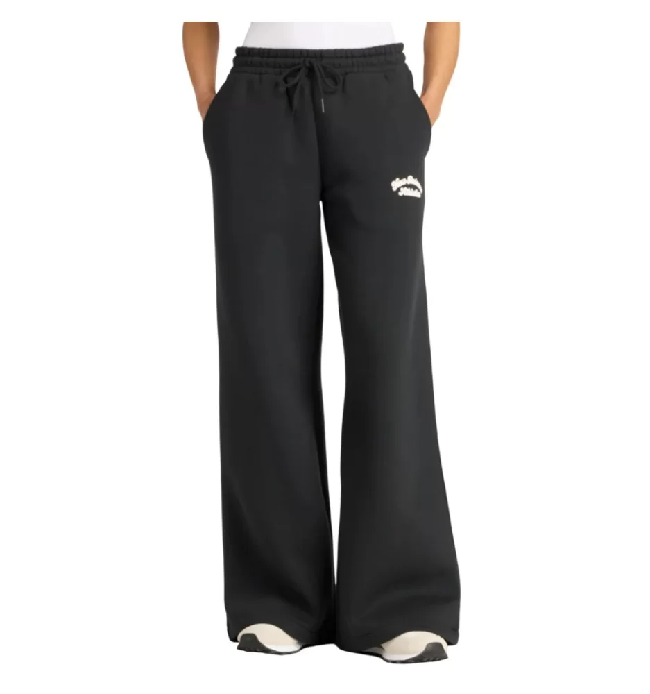 New Balance Pantaloni Linear Heritage Fleece Wide Leg Nero | New Balance | 