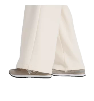 New Balance Pantaloni Linear Heritage Fleece Wide Leg Permafrost Panna | New Balance | 