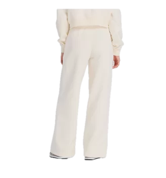 New Balance Pantaloni Linear Heritage Fleece Wide Leg Permafrost Panna | New Balance | 