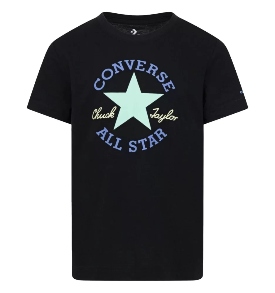 Converse T-shirt Dissected Chuck Patch Ragazzi Nero 9CD483-UC6