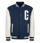 Converse Felpa Varsity Bomber Ragazzi Bianco Blu 9CG132-BFK