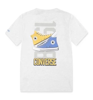 Converse T-shirt Retro Front Back Sneaker Ragazzi Bianco | Converse | 