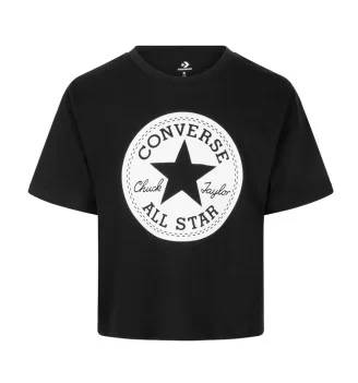 Converse T-shirt Boxy Chuck Patch Ragazzi Nero 469787-023