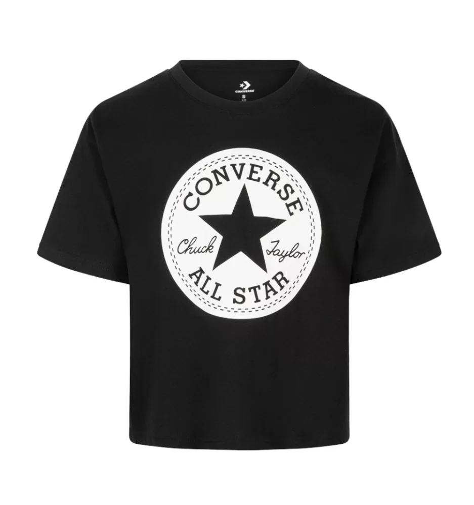 Converse T-shirt Boxy Chuck Patch Ragazzi Nero 469787-023