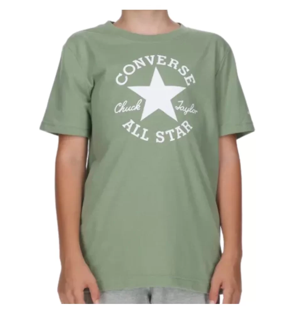 Converse T-shirt Dissected Chuck Taylor Patch Ragazzi Verde