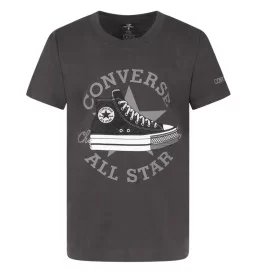 Converse T-shirt Dissected Sneaker Ragazzi Nero Grigio 4CG818-GDA