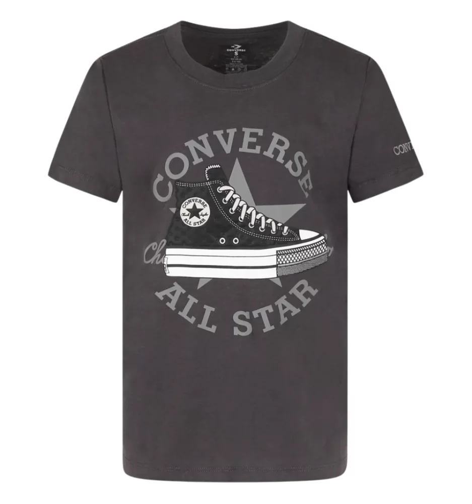 Converse T-shirt Dissected Sneaker Ragazzi Nero Grigio 4CG818-GDA