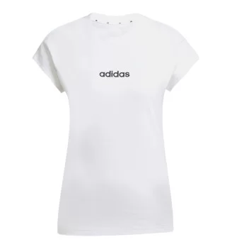 Adidas T-shirt Essentials Linear Bianco JC8239