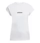 Adidas T-shirt Essentials Linear Bianco JC8239