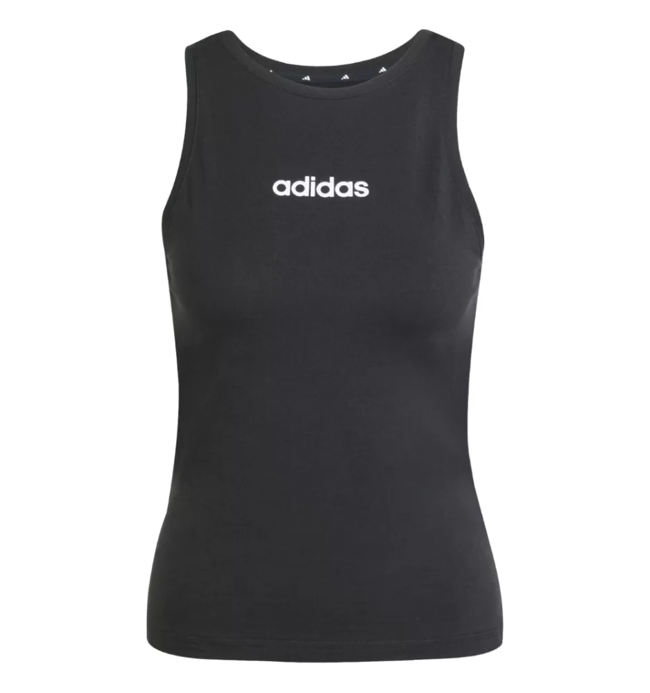 Adidas Canotta Essentials Linear Slim Nero JC5798