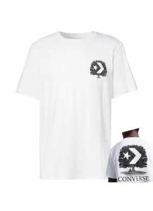 Converse T-shirt Graphic Tree Bianco 10027666-A02 | Converse | 