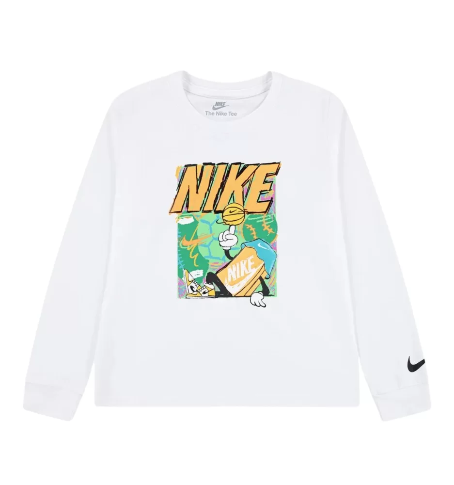 Nike Maglia Basketball Bambini Bianco 86N322-001