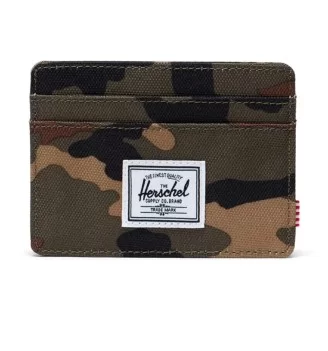 Herschel Portafoglio Charlie Cardholder Camo Verde 30065-00032
