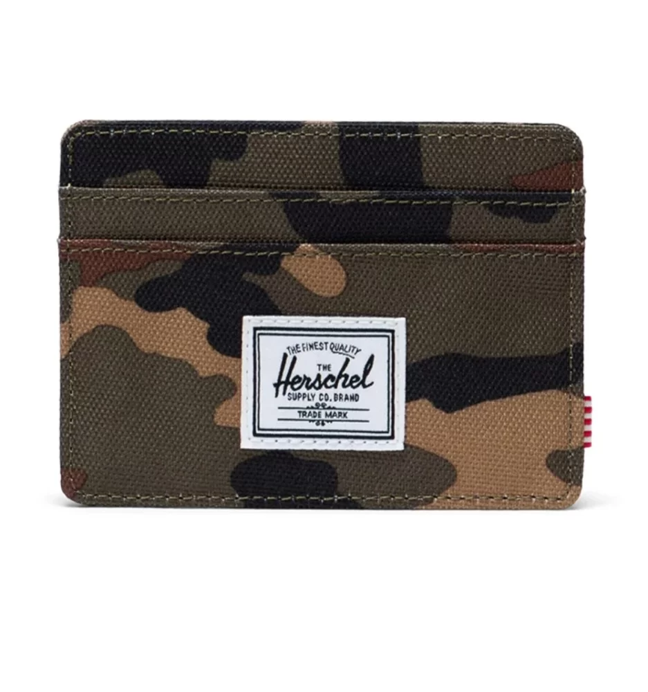 Herschel Portafoglio Charlie Cardholder Camo Verde 30065-00032