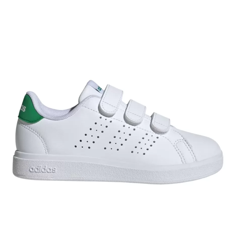 Adidas Scarpe Advantage Base 2.0 Kids Bianco E Verde IE9019