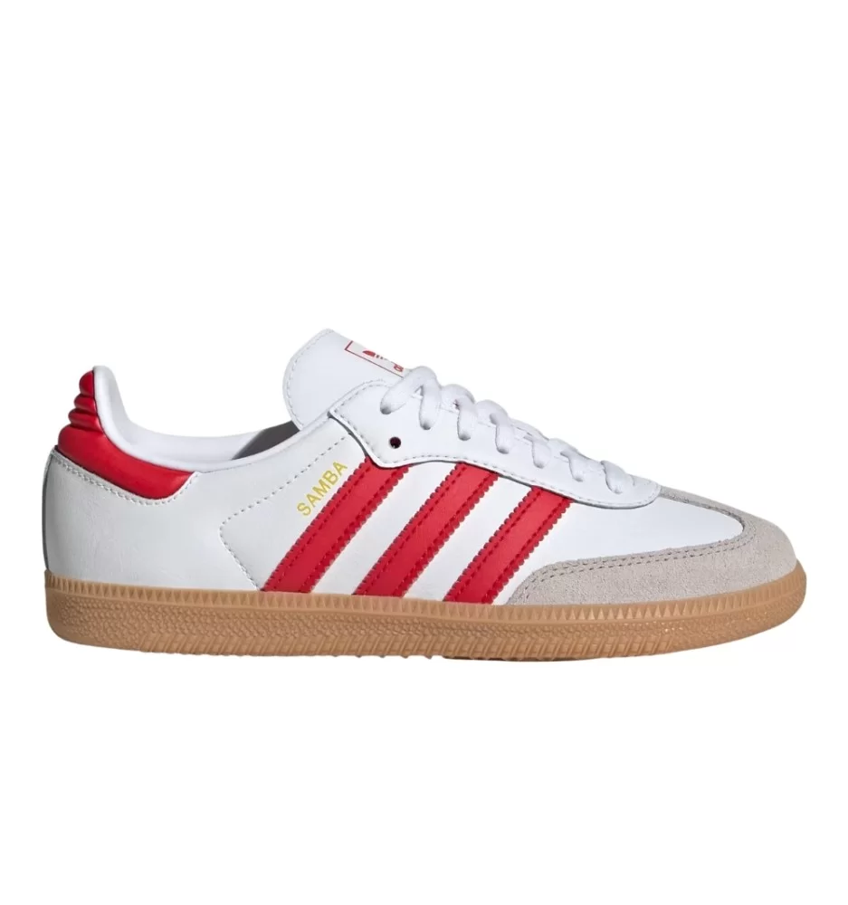 Adidas Scarpe Samba Og J Bianco E Rosso JQ2833