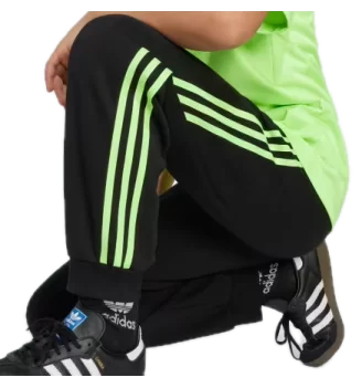 Adidas Pantaloni 3 Stripes Jr Nero Verde | Adidas | 