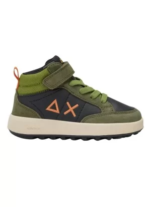 Sun68 Scarpe Boy’s Genius Mid Baby Verde Militare Z45335B 74