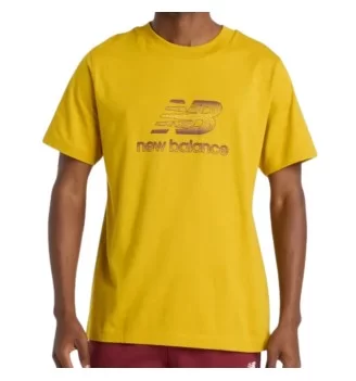 New Balance T-shirt Sport Essentials Speckle Logo Giallo MT53502BQG