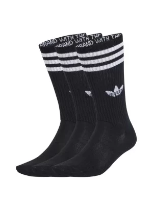 Adidas Calzini 3-Stripes High 3 Paia Nero E Bianco JV7417