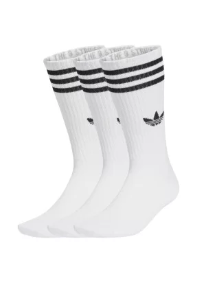 Adidas Calzini 3-Stripes High 3 Paia Bianco E Nero JV7416