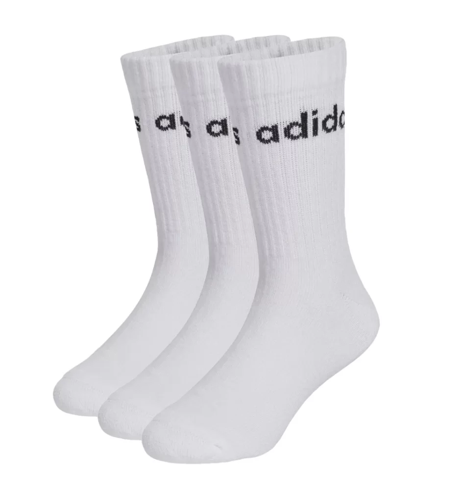 Adidas Calzini Linear Kids Crew Bianco JX6595