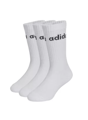 Adidas Calzini Linear Kids Crew Bianco JX6595