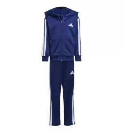 Adidas Tuta Tracksuit Essentials 3-Stripes Kids Blu Scuro JX8753