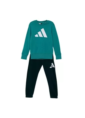 Adidas Tuta Big Logo Kids Blu Verde JW2436