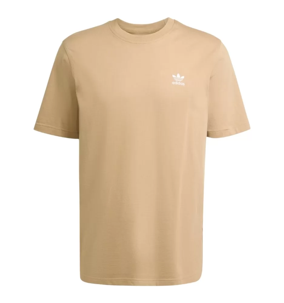 Adidas T-shirt Trefoil Essentials Marrone Chiaro JX2824