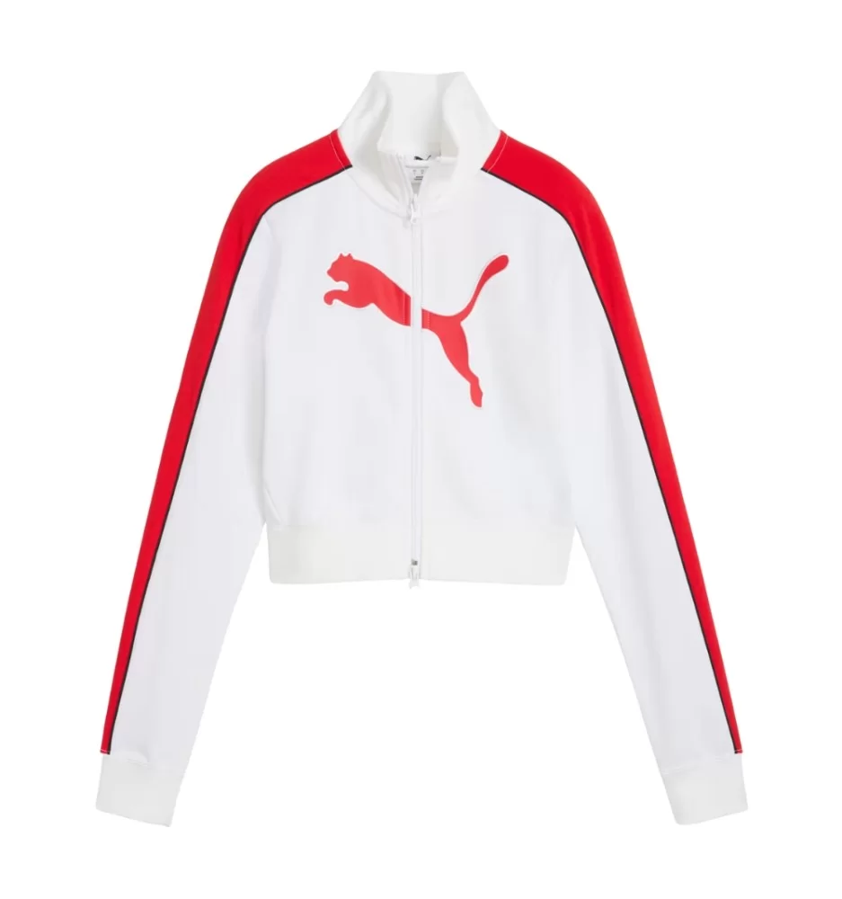Puma Giacca Cropped Future Archive T7 Bianco Rosso 632123-02 632123-02