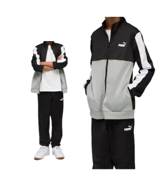 Puma Tuta Sport Poly Suit Kids Nero Grigio | Puma | 