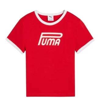 Puma T-shirt Slim Future Archive Rosso 632122-11