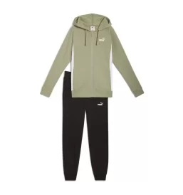 Puma Tuta Cappuccio Zip Sweat Suit Op Verde Salvia 690738-82
