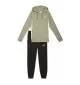 Puma Tuta Cappuccio Zip Sweat Suit Op Verde Salvia 690738-82