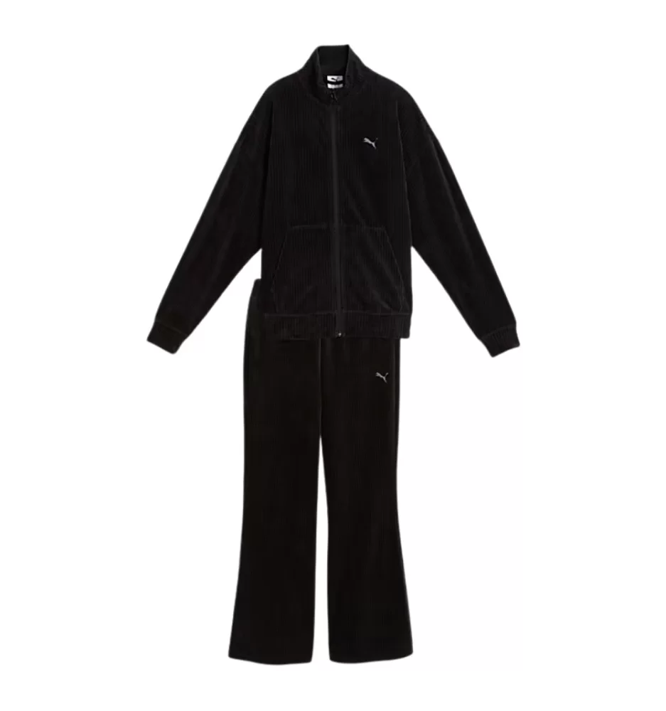 Puma Tuta Velour Rib Costine Nero 688164-01 | Puma | 
