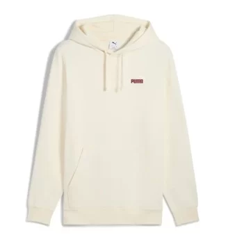 Puma Felpa Essentials Bicolor Small No. 1 Logo Bianco 684718-99