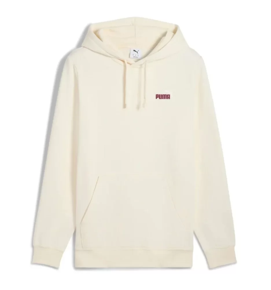 Puma Felpa Essentials Bicolor Small No. 1 Logo Bianco 684718-99
