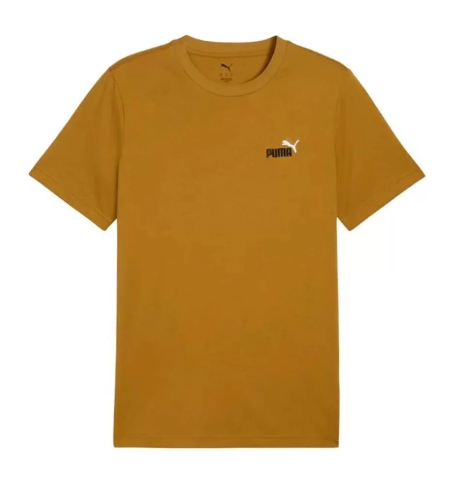 Puma T-shirt Essentials Bicolor Small No. 1 Logo Giallo Senape 684717-69