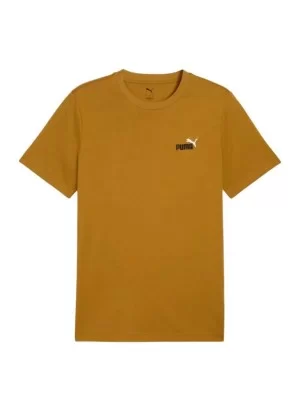 Puma T-shirt Essentials Bicolor Small No. 1 Logo Giallo Senape 684717-69