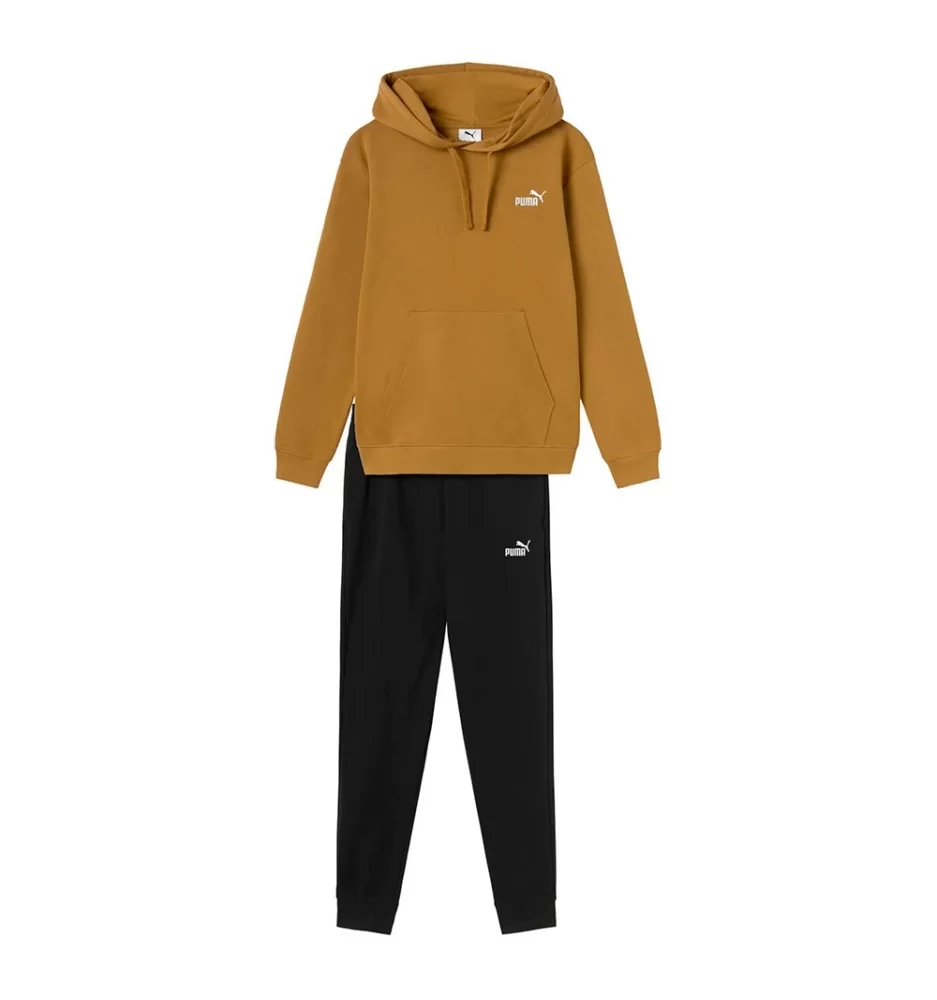 Puma Felpa Cappuccio Essentials Giallo Senape Nero | Puma | 